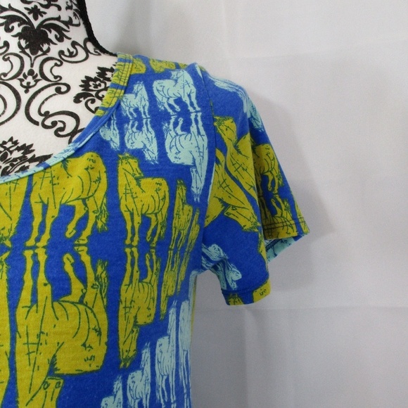 LULAROE  Horse Print Top Size XS - Picture 4 of 8